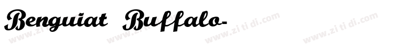 Benguiat Buffalo字体转换